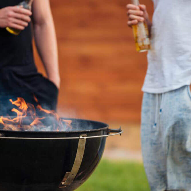 Broad bean and goats’ cheese bruschetta